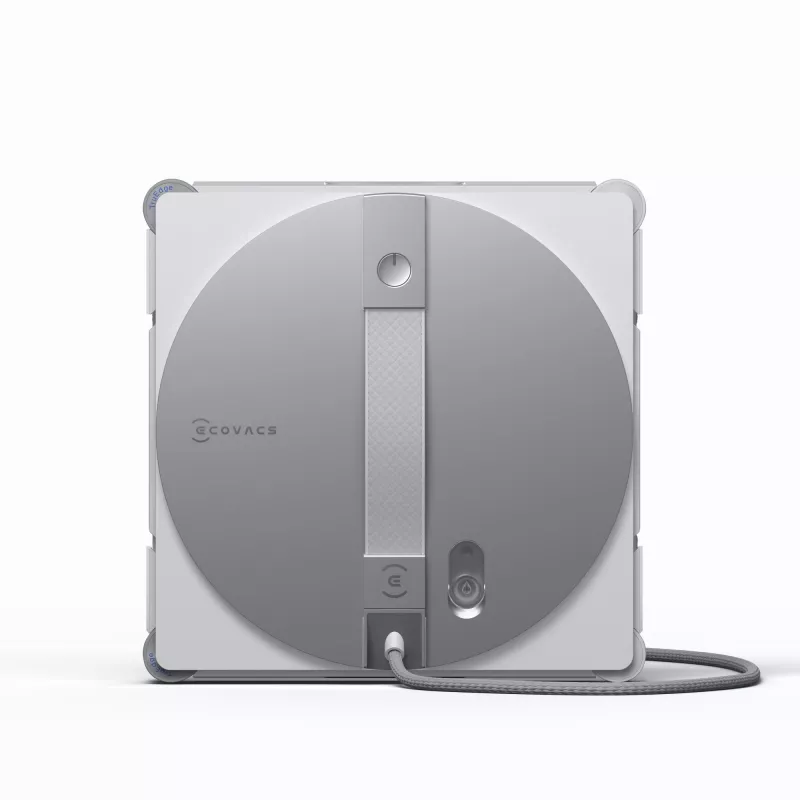 Robô de limpeza de janelas Ecovacs WINBOT W3 OMNI, bateria 4500 mAh, 270×270×76 mm, prateado/branco