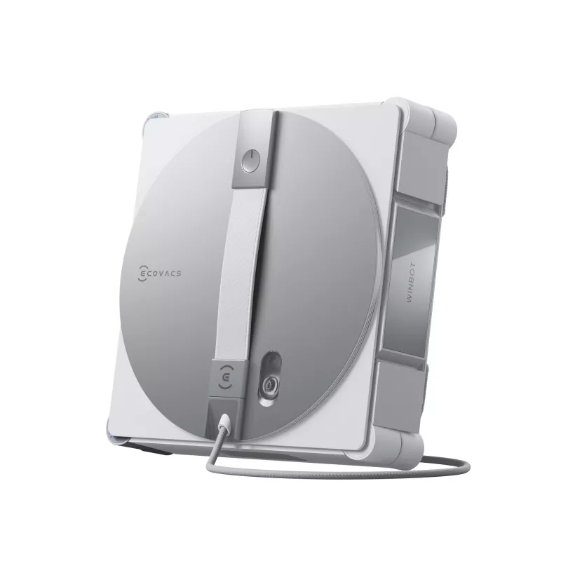Robô de limpeza de janelas Ecovacs WINBOT W3 OMNI, bateria 4500 mAh, 270×270×76 mm, prateado/branco
