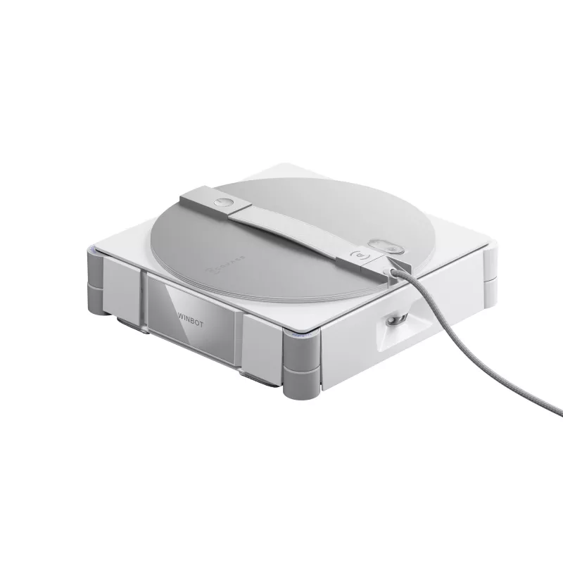 Robô de limpeza de janelas Ecovacs WINBOT W3 OMNI, bateria 4500 mAh, 270×270×76 mm, prateado/branco
