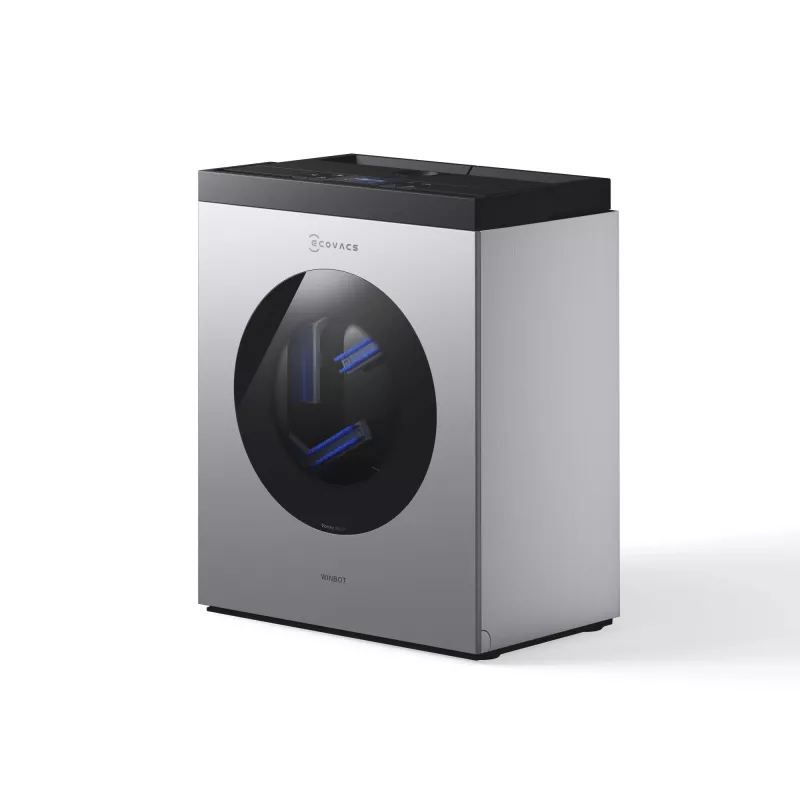 Robô de limpeza de janelas Ecovacs WINBOT W3 OMNI, bateria 4500 mAh, 270×270×76 mm, prateado/branco