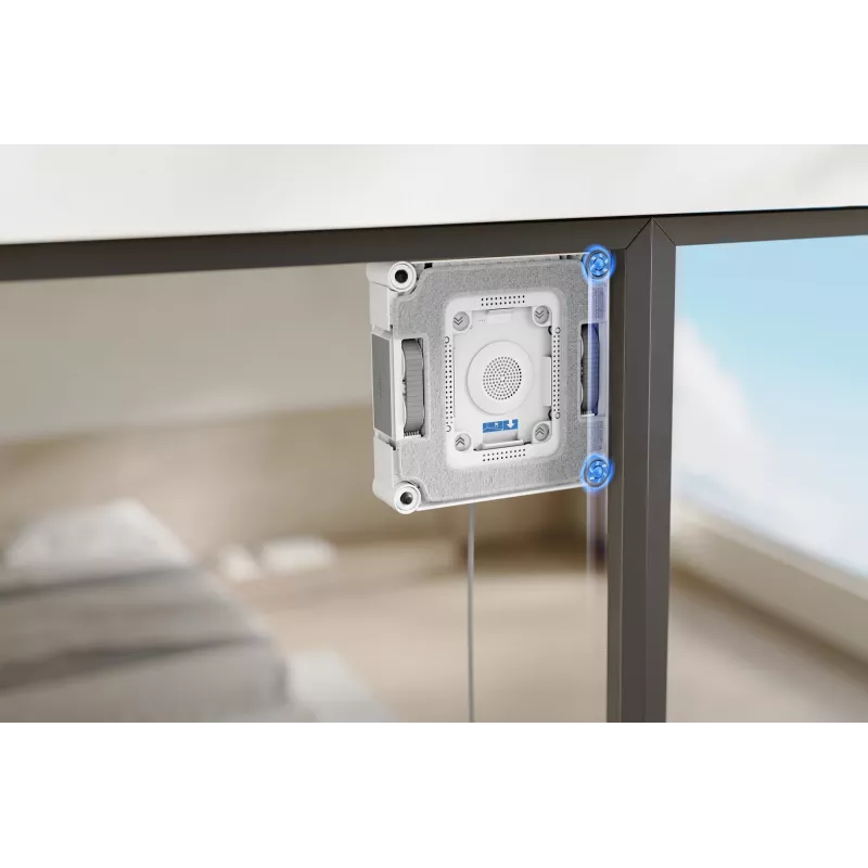 Robô de limpeza de janelas Ecovacs WINBOT W3 OMNI, bateria 4500 mAh, 270×270×76 mm, prateado/branco