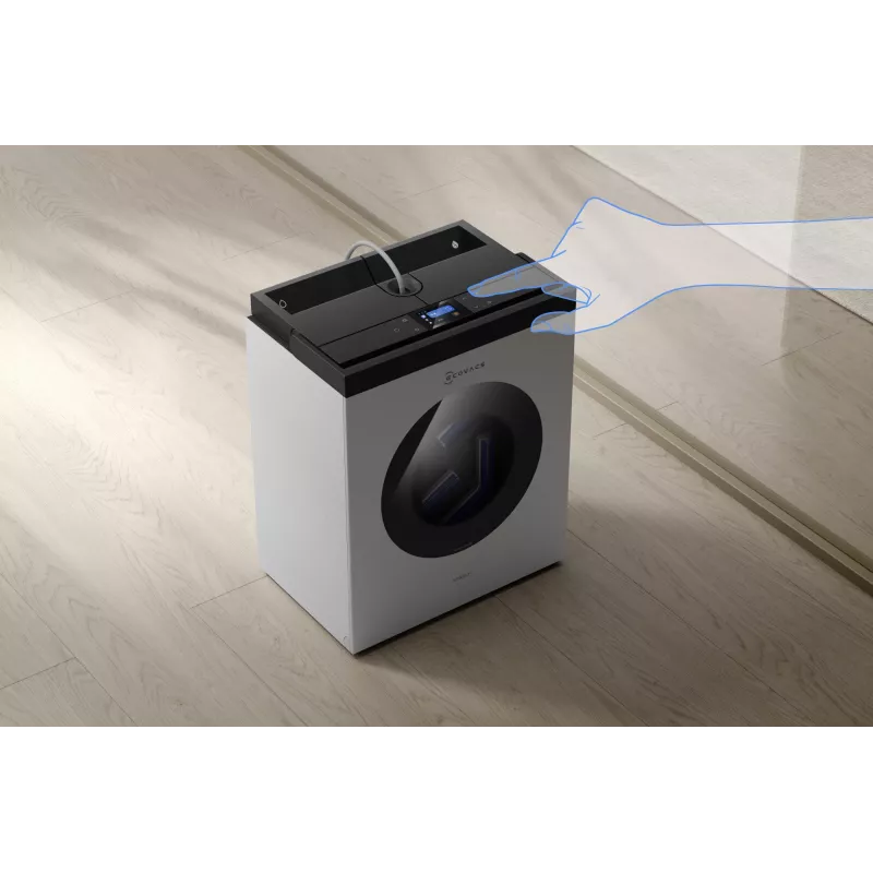 Robô de limpeza de janelas Ecovacs WINBOT W3 OMNI, bateria 4500 mAh, 270×270×76 mm, prateado/branco