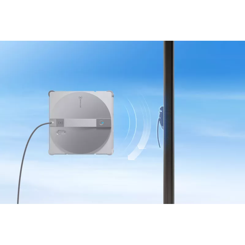 Robô de limpeza de janelas Ecovacs WINBOT W3 OMNI, bateria 4500 mAh, 270×270×76 mm, prateado/branco