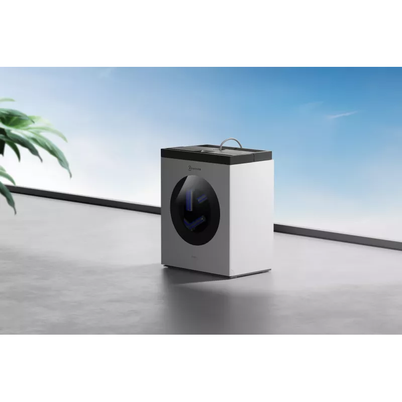 Robô de limpeza de janelas Ecovacs WINBOT W3 OMNI, bateria 4500 mAh, 270×270×76 mm, prateado/branco