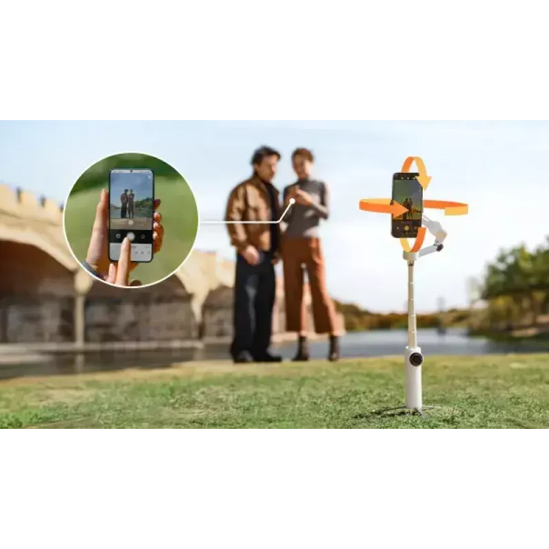 Estabilizador de câmara para smartphone Insta360 Flow 2 Pro Creator Bundle rotação 360°