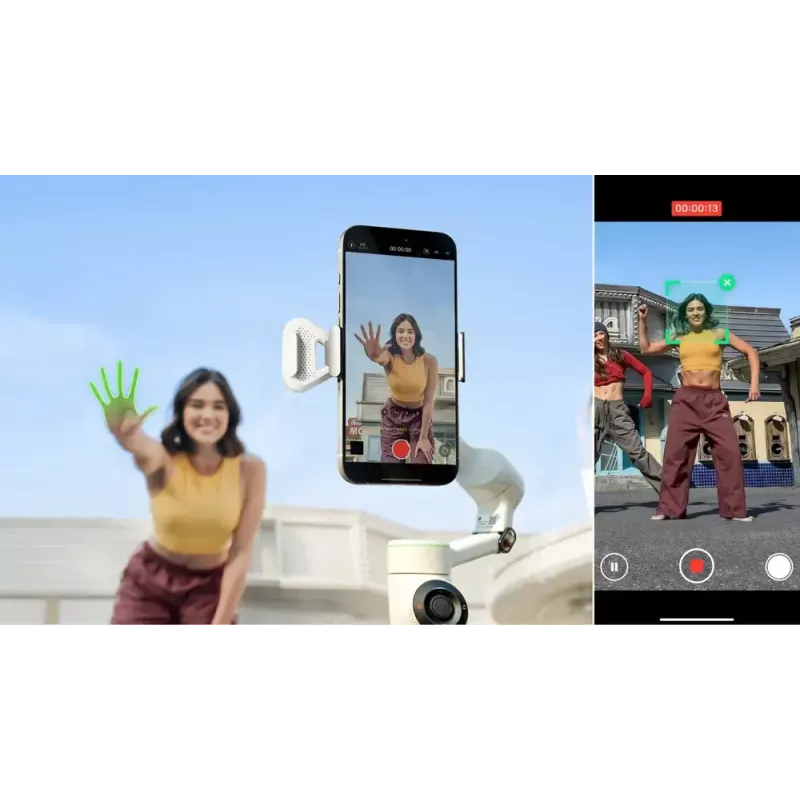 Estabilizador de câmara para smartphone Insta360 Flow 2 Pro Creator Bundle rotação 360°
