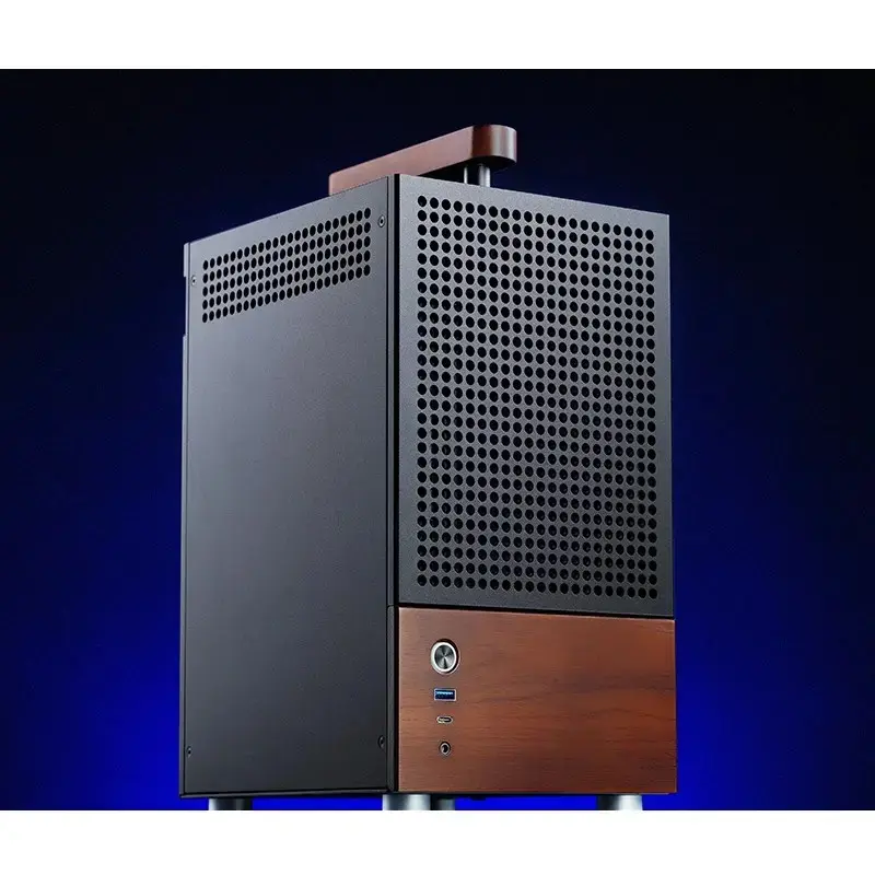 Caixa de PC Jonsbo T6, Mini-Tower, Mini-ITX, preto