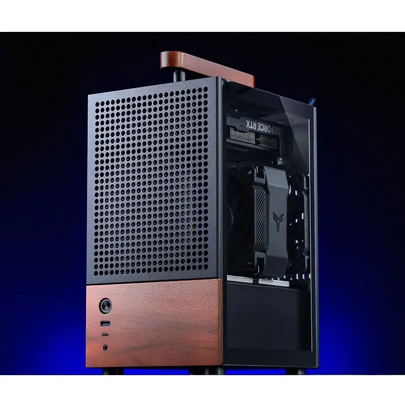 Caixa de PC Jonsbo T6, Mini-Tower, Mini-ITX, preto