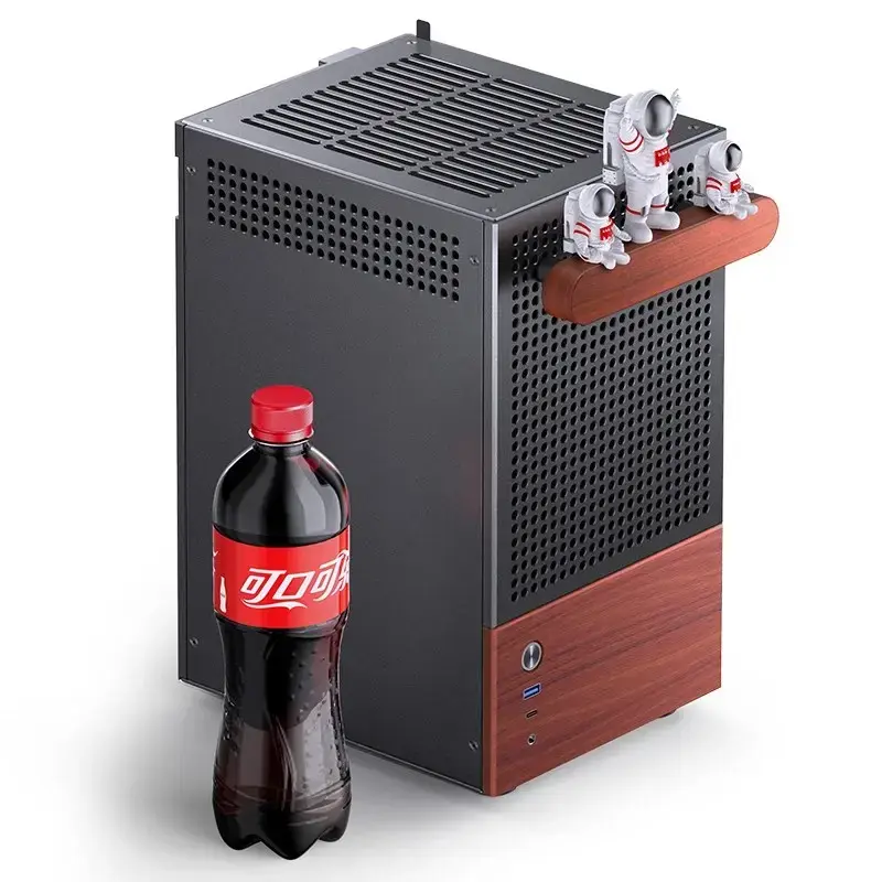 Caixa de PC Jonsbo T6, Mini-Tower, Mini-ITX, preto