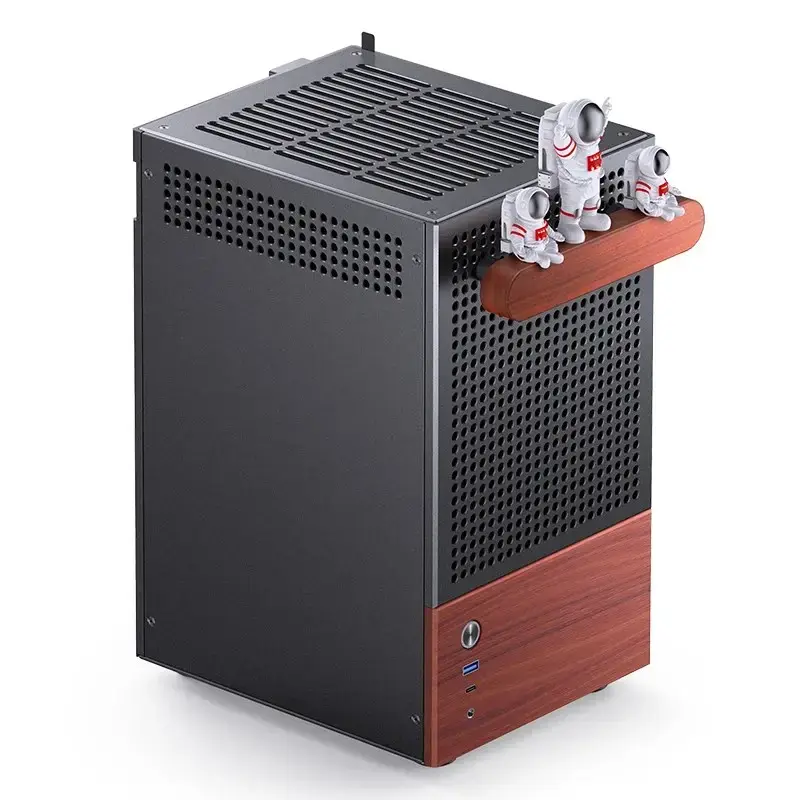 Caixa de PC Jonsbo T6, Mini-Tower, Mini-ITX, preto