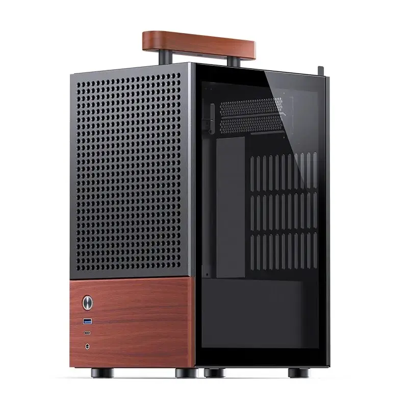 Caixa de PC Jonsbo T6, Mini-Tower, Mini-ITX, preto