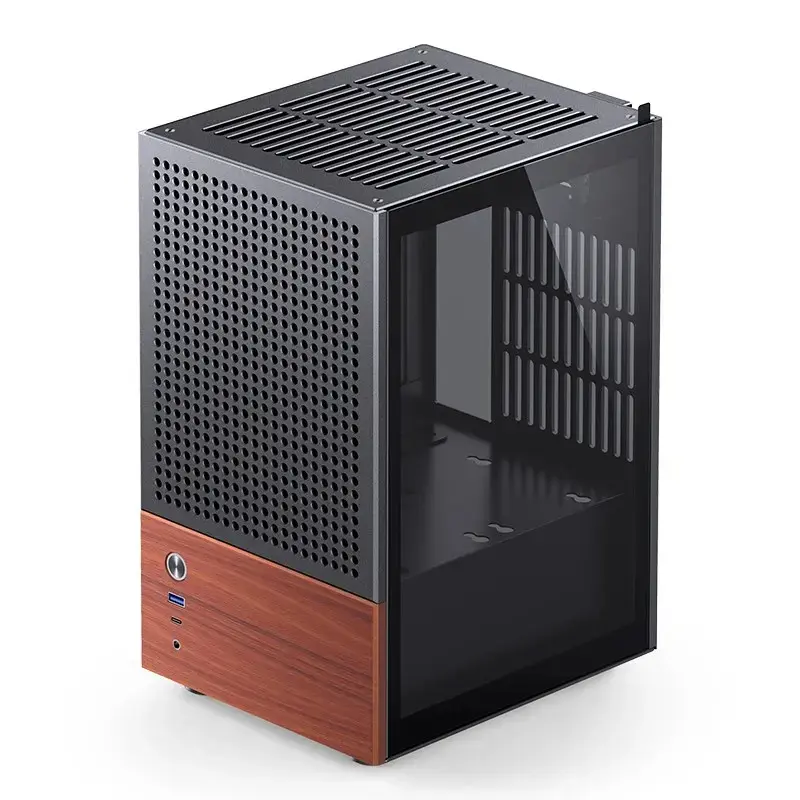 Caixa de PC Jonsbo T6, Mini-Tower, Mini-ITX, preto