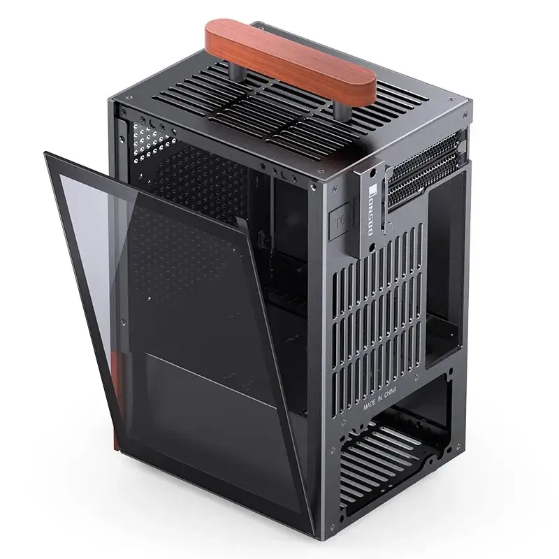 Caixa de PC Jonsbo T6, Mini-Tower, Mini-ITX, preto