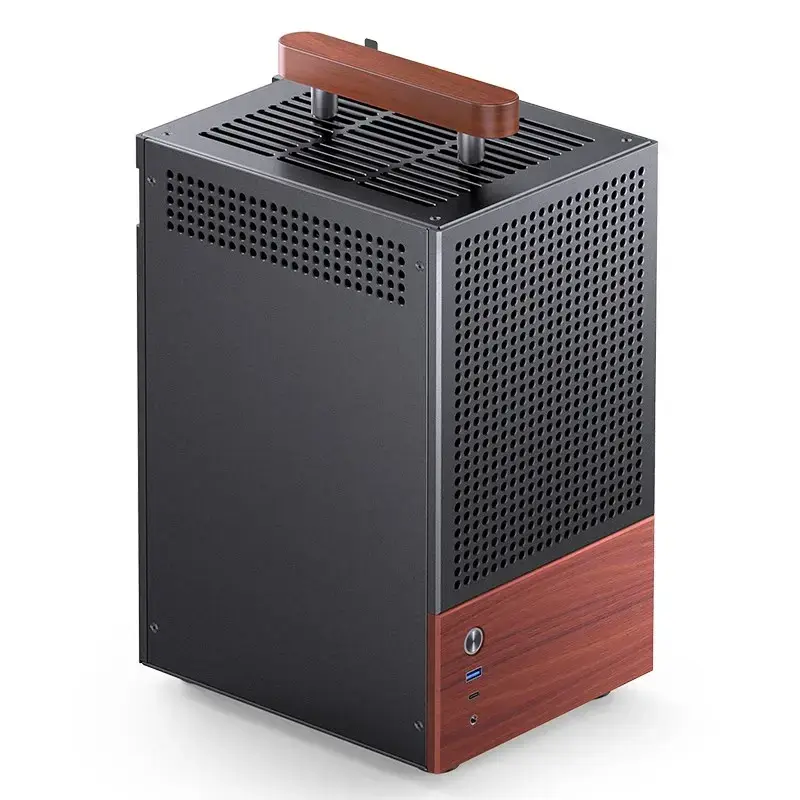 Caixa de PC Jonsbo T6, Mini-Tower, Mini-ITX, preto