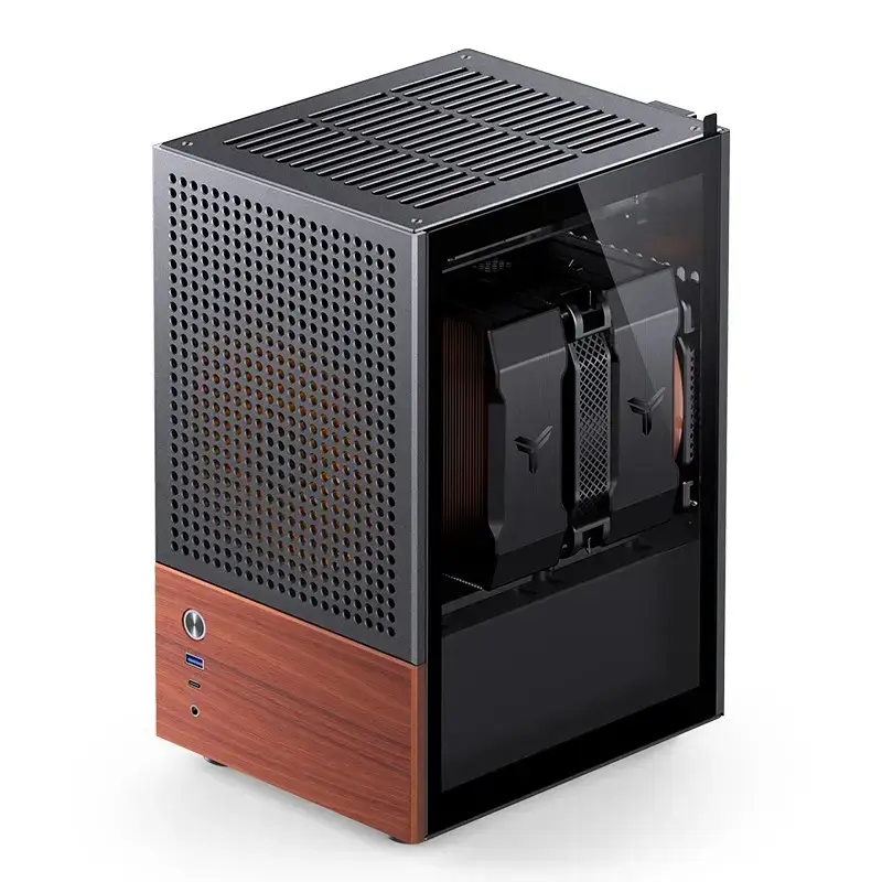 Caixa de PC Jonsbo T6, Mini-Tower, Mini-ITX, preto