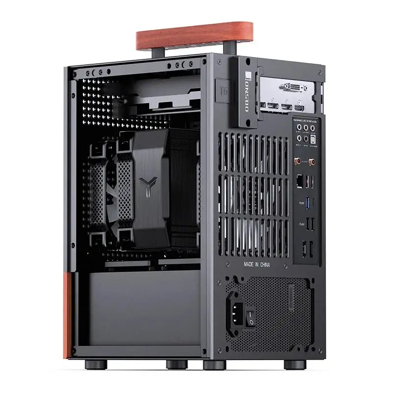 Caixa de PC Jonsbo T6, Mini-Tower, Mini-ITX, preto