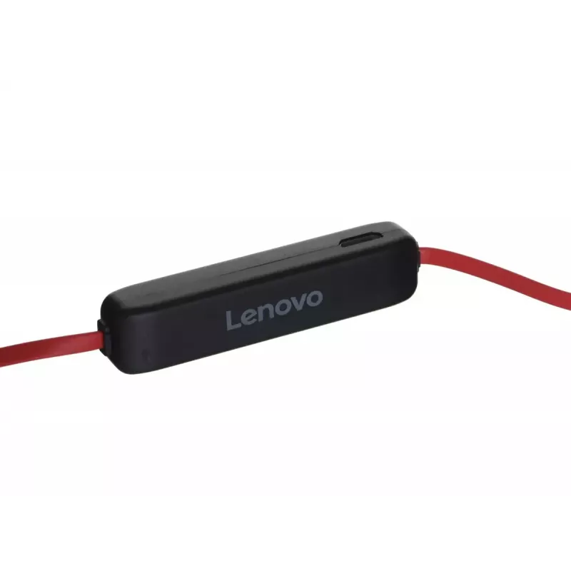 Auscultadores Bluetooth sem fios Lenovo HE01 vermelho