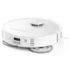 Roborock Qrevo MaxV (com RDS) aspirador robô branco com estação de reabastecimento e secagem automática