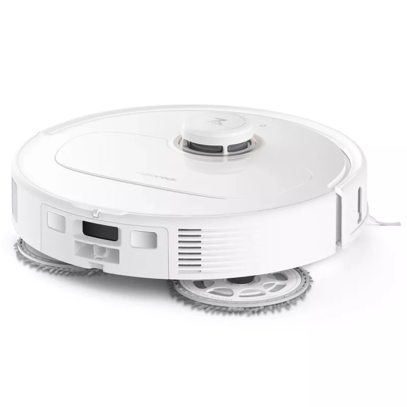 Roborock Qrevo MaxV (com RDS) aspirador robô branco com estação de reabastecimento e secagem automática