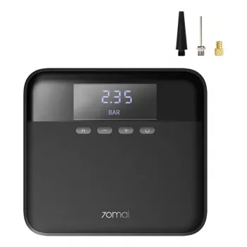 Compressor de ar 70mai TP03 — 12V DC/isqueiro, preto, universal, inclui adaptador de torneira esférica