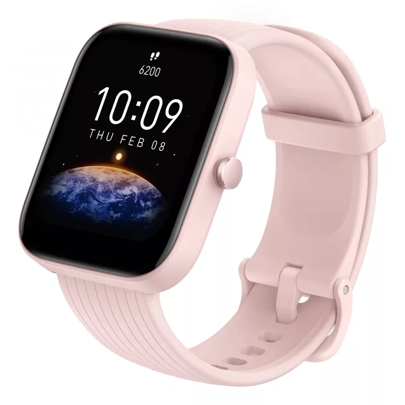 Amazfit Bip 3 Pro 4,29 cm (1,69 polegadas) TFT 44 mm Digital 240 x 280 píxeis ecrã tátil rosa GPS (satélite)