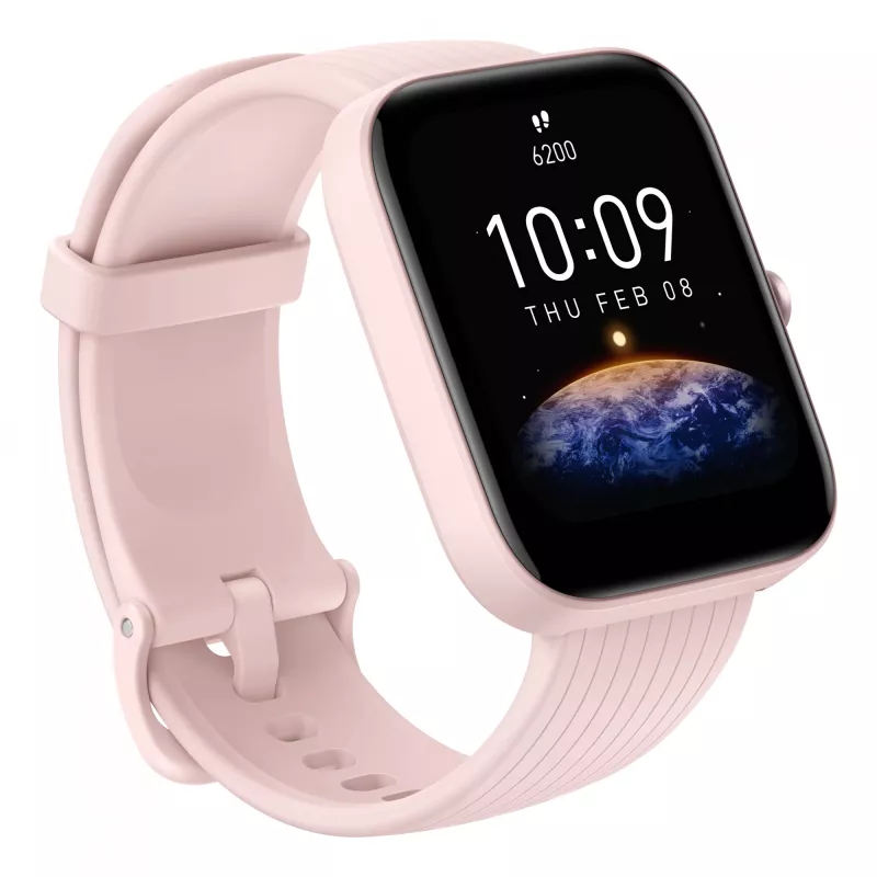 Amazfit Bip 3 Pro 4,29 cm (1,69 polegadas) TFT 44 mm Digital 240 x 280 píxeis ecrã tátil rosa GPS (satélite)
