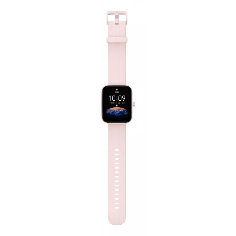 Amazfit Bip 3 Pro 4,29 cm (1,69 polegadas) TFT 44 mm Digital 240 x 280 píxeis ecrã tátil rosa GPS (satélite)