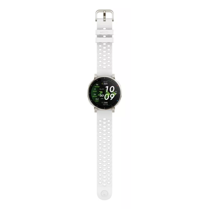Smartwatch Amazfit Active 3 — 3,35 cm (1,32 polegadas) AMOLED, 466×466, ecrã tátil, GPS, 365 mAh, bracelete de silicone
