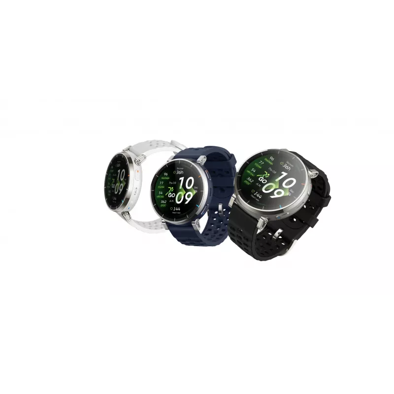 Smartwatch Amazfit Active 3 — 3,35 cm (1,32 polegadas) AMOLED, 466×466, ecrã tátil, GPS, 365 mAh, bracelete de silicone