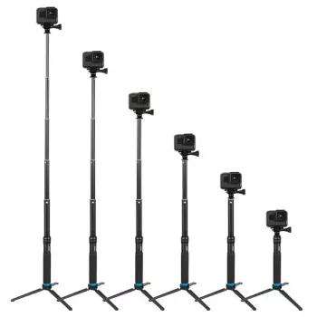 Tripé pau de selfie Telesin GP-MNP-090-S altura ajustável leve