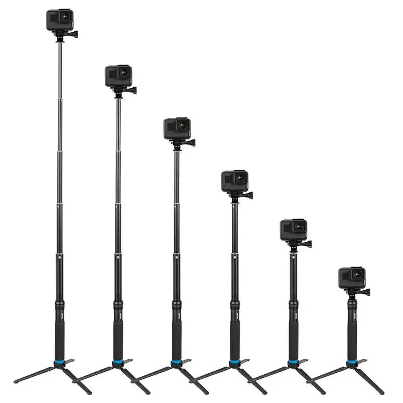 Tripé pau de selfie Telesin GP-MNP-090-S altura ajustável leve
