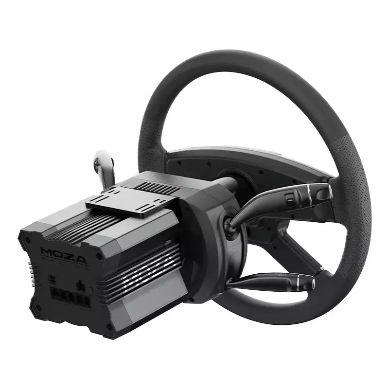 Alavanca de coluna de direção Moza Racing RS065 preto alumínio aço 411x127x152mm