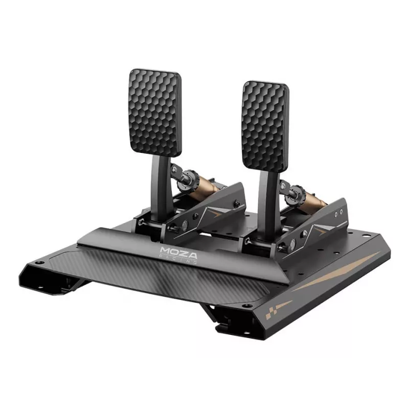 Pedais Moza Racing CRP2 (acelerador+travão), pedal, preto, fibra de carbono, aço, 15 - 23°