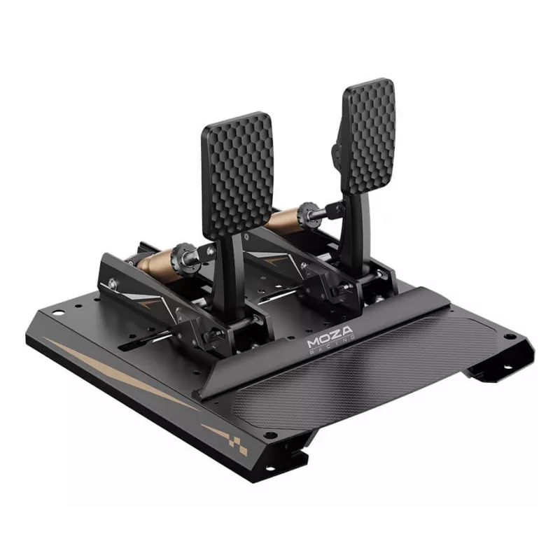 Pedais Moza Racing CRP2 (acelerador+travão), pedal, preto, fibra de carbono, aço, 15 - 23°