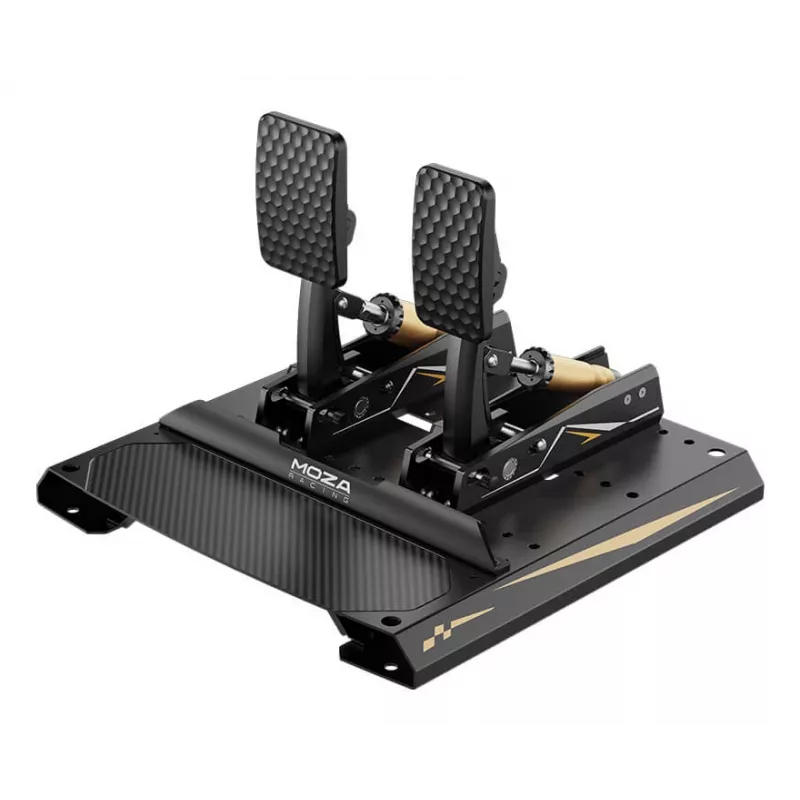 Pedais Moza Racing CRP2 (acelerador+travão), pedal, preto, fibra de carbono, aço, 15 - 23°