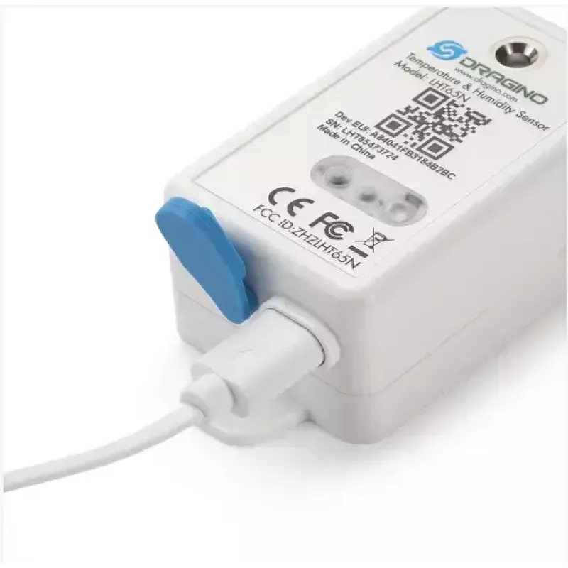 DRAGINO LHT65N sensor de temperatura e humidade autónomo para interior/exterior LoRaWAN EU868