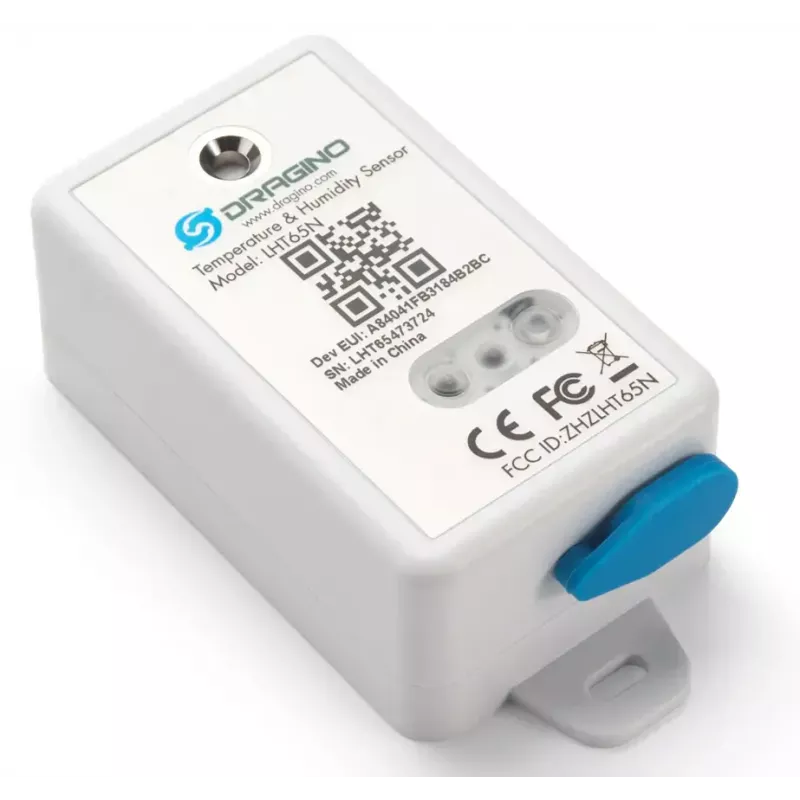 DRAGINO LHT65N sensor de temperatura e humidade autónomo para interior/exterior LoRaWAN EU868