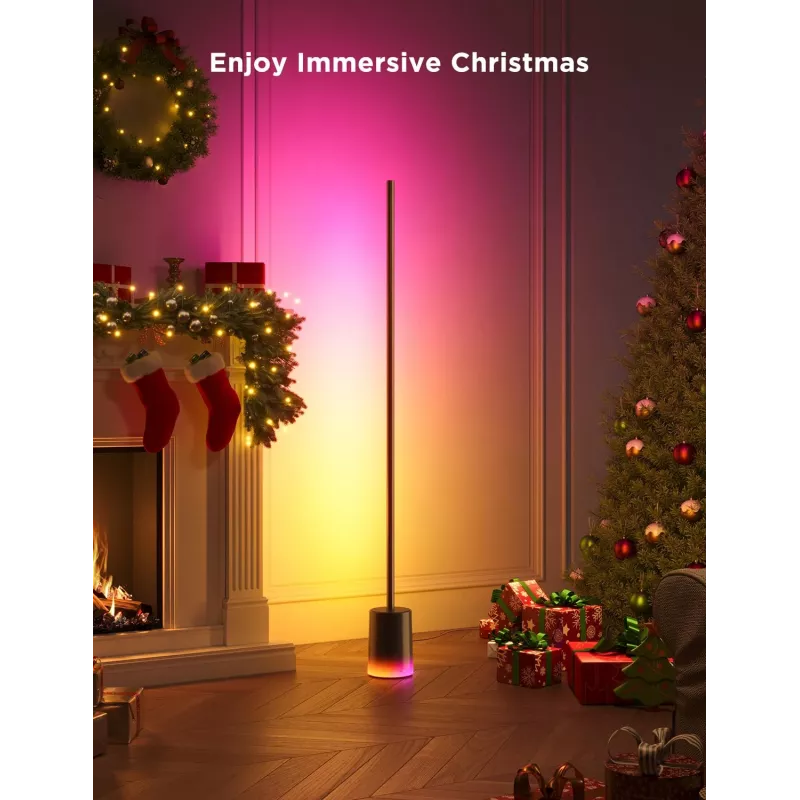 Govee Floor Lamp 2 candeeiro de pé, compatível com Matter, preto