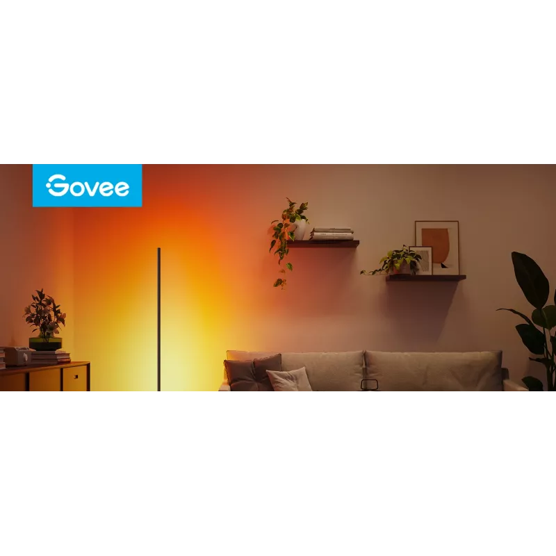 Govee Floor Lamp 2 candeeiro de pé, compatível com Matter, preto