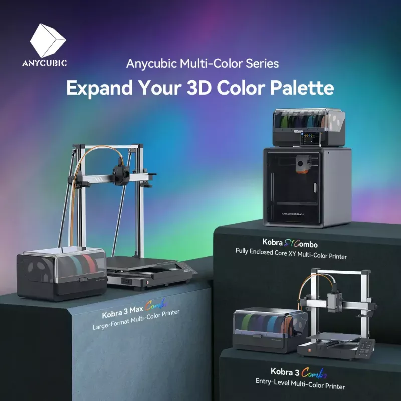 Impressora 3D 3D Prima Anycubic Kobra S1 Combo 250x250x250mm 600mm/seg
