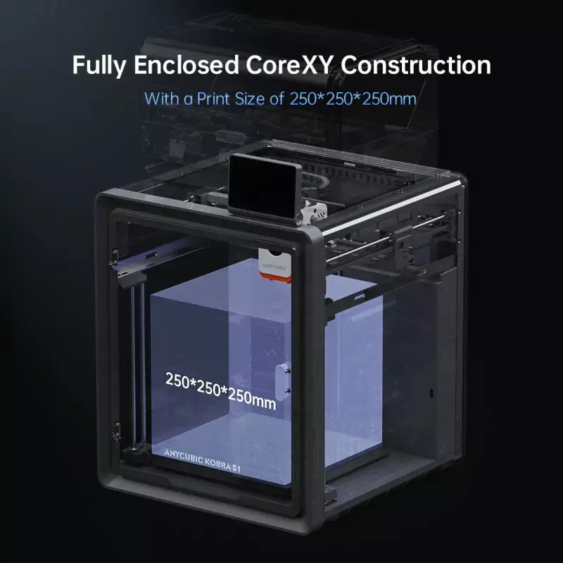 Impressora 3D 3D Prima Anycubic Kobra S1 Combo 250x250x250mm 600mm/seg