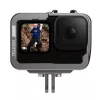 Jaula de alumínio para câmara Telesin GP-FMS-G11-TZ para GoPro Hero 12/11/10/9 com adaptador vertical