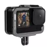 Jaula de alumínio para câmara Telesin GP-FMS-G11-TZ para GoPro Hero 12/11/10/9 com adaptador vertical