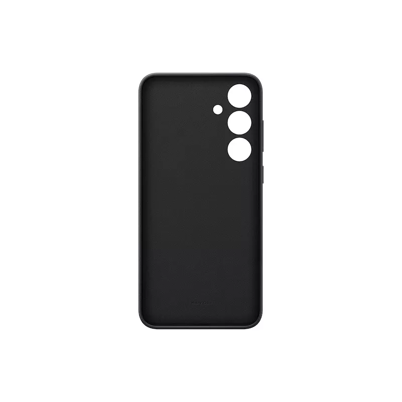 Capa de couro vegano Samsung Galaxy S24+ preta Monochromatic 6.7 polegadas