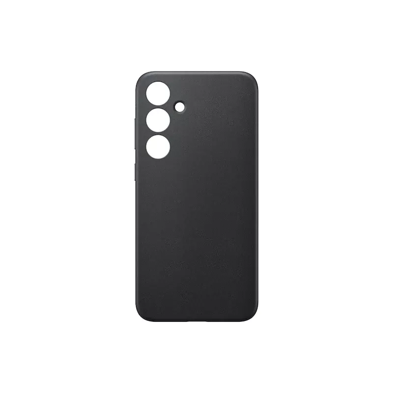 Capa de couro vegano Samsung Galaxy S24+ preta Monochromatic 6.7 polegadas