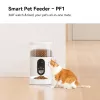 Comedouro automático IMOU PF1 — tremonha de aço inoxidável de 4 L, Wi‑Fi 4, pilha/corrente contínua, 1 taça