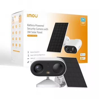 Câmara de vigilância IP IMOU Cell Go Full color Kit Bullet 2304×1296, objetiva de 2,8 mm, 98° H, exterior, montagem em teto/parede, sem fios