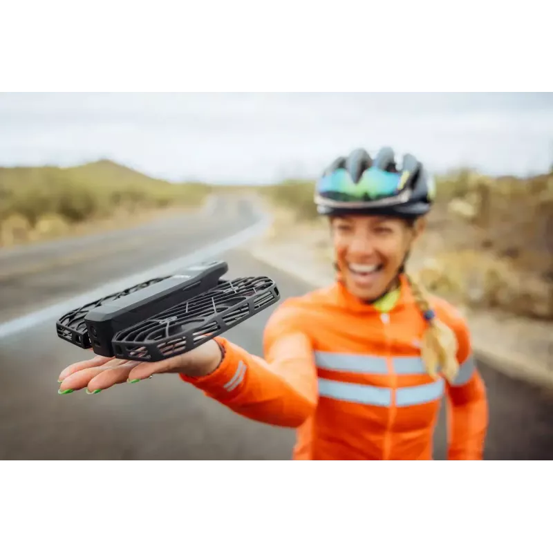 Mini-drone HOVERAir X1 Pro — 4 rotores, câmara de 12 MP, vídeo 4K, alcance de 1000 m, bateria de 1920 mAh, 32 GB internos, preto