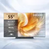 Smart TV Dreame Aura S100 55 polegadas, QLED+ (Mini LED), 4K UHD, Google TV, 144 Hz, processador de IA, barra de som integrada, preto