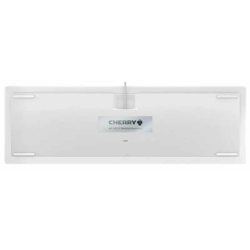 Teclado com fio tamanho completo Active Key CHERRY AK-C8112 Medical USB QWERTZ 105 teclas branco 1,8 m